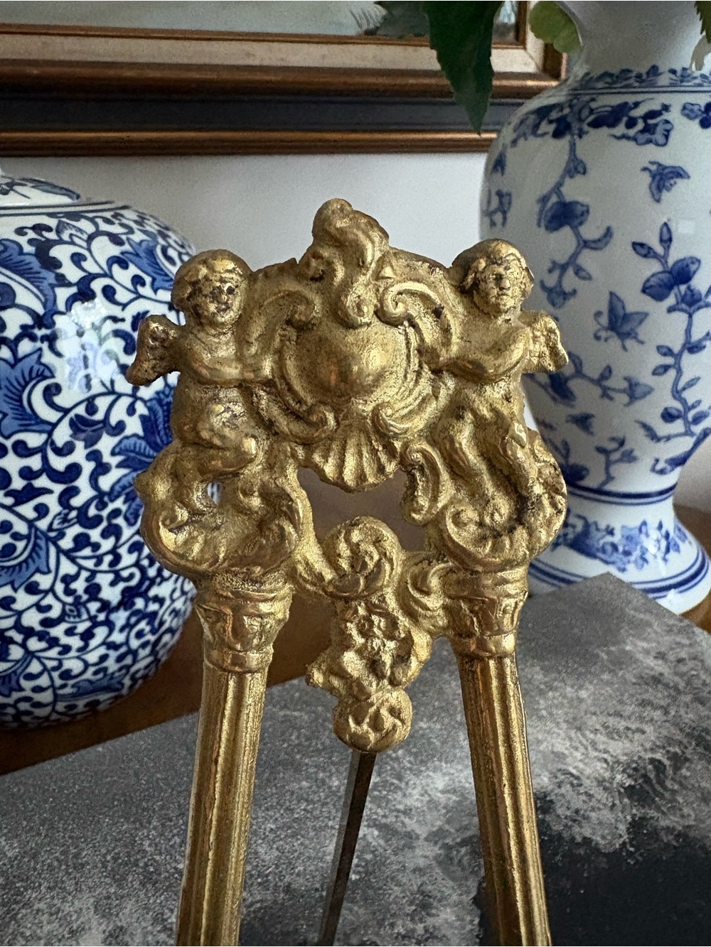 Vintage Andrea by Sadek Ornate Brass Easel - Picture 2 of 8